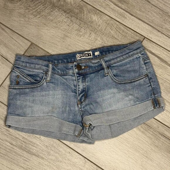 Roxy Blue Denim‎ Shorts - Picture 1 of 5